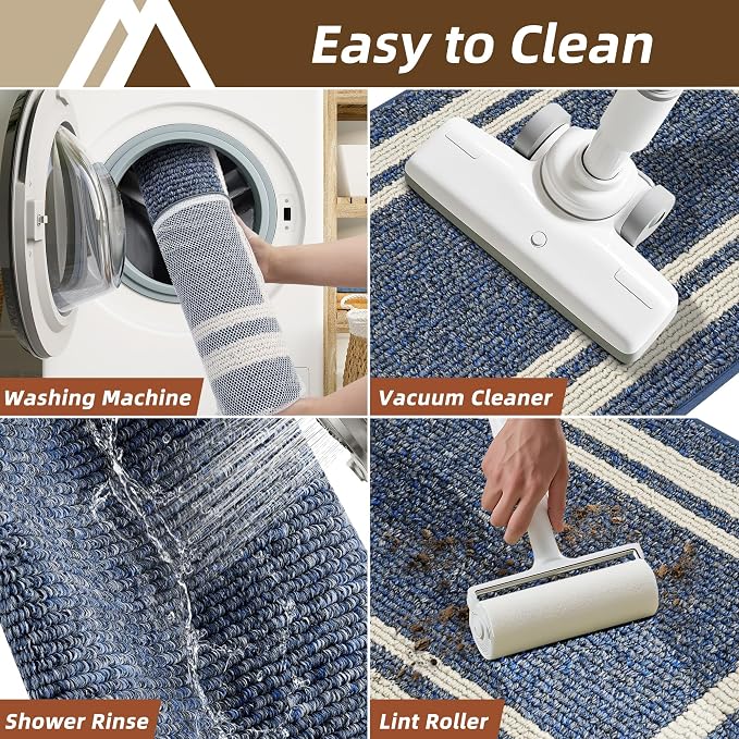 COSY HOMEER Kitchen Rugs Non-Slip 20x30/20x48 Inch Thick Polypropylene Standing - Image 7