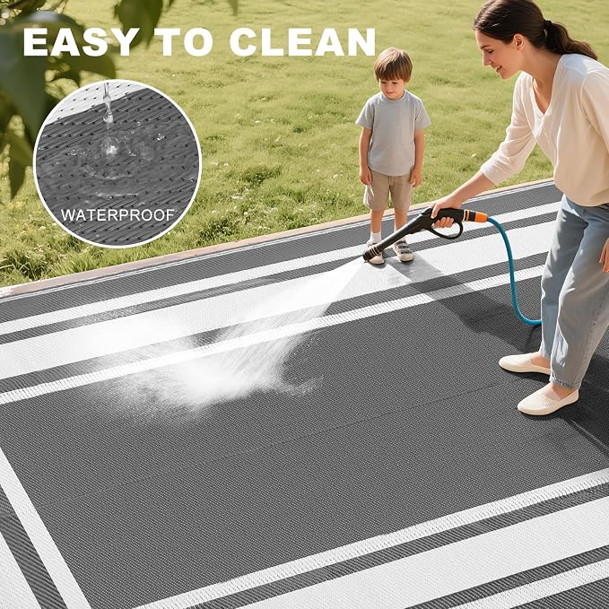 RURALITY Outdoor Rugs 8x10 Waterproof - Image 5