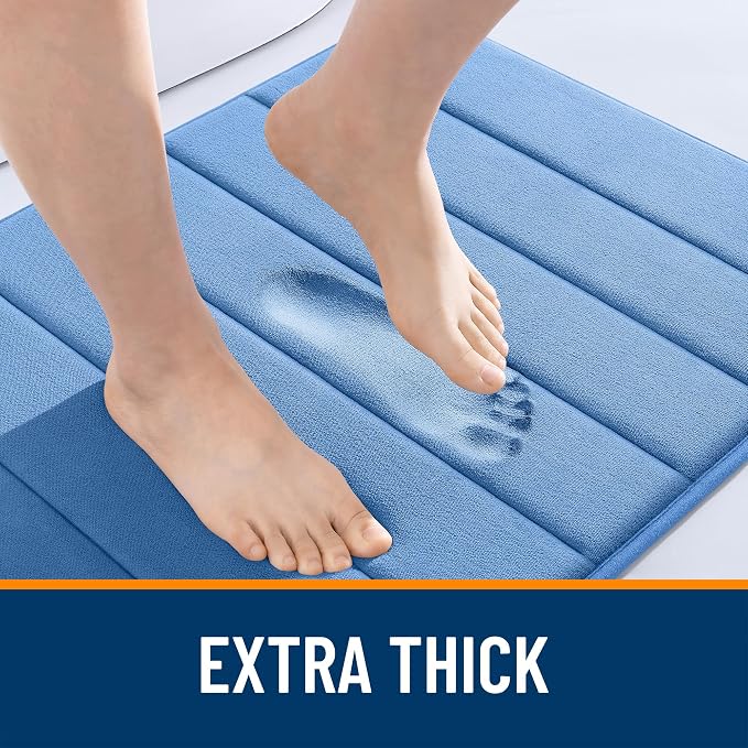OLANLY Memory Foam Long Bathroom Rugs Runner 47x24, Super Soft Absorbent Bath - Image 6