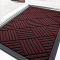 OLANLY Front Door Mat Outside Entrance 29.5x17, Heavy Duty Sturdy Natural by OLANLY