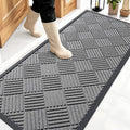 OLANLY Front Door Mat Outside Entrance 59x23, Heavy Duty Sturdy Natural Rubber by OLANLY