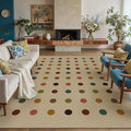 HUGEAR 6x9 Jute Outdoor Indoor Rug Washable Geometric Linen Textured Weave High by HUGEAR