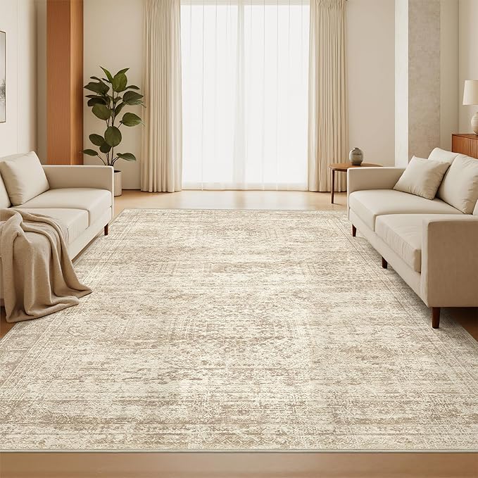 6x9 Rug for Living Room, Soft Low Pile Indoor Washable Rugs for Bedroom - Image 3