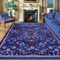 Area Rugs 9x12 Living Room: Floral Washable Rug Vintage Large Soft Boho by PLHXFRSoftAreaRugs