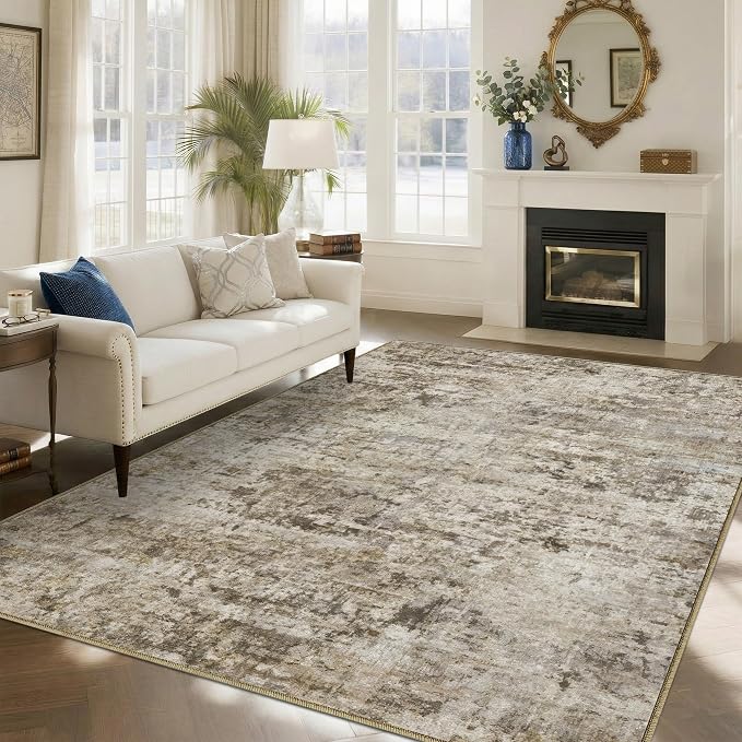 6x9 Area Rugs Washable Living Room Rug-No Slip Soft Carpets Modern Abstract - Image 6