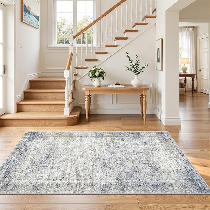 3x5 Washable Area Rug for Entryway, Soft Kitchen Rugs Non Slip for Dining Room - Image 4