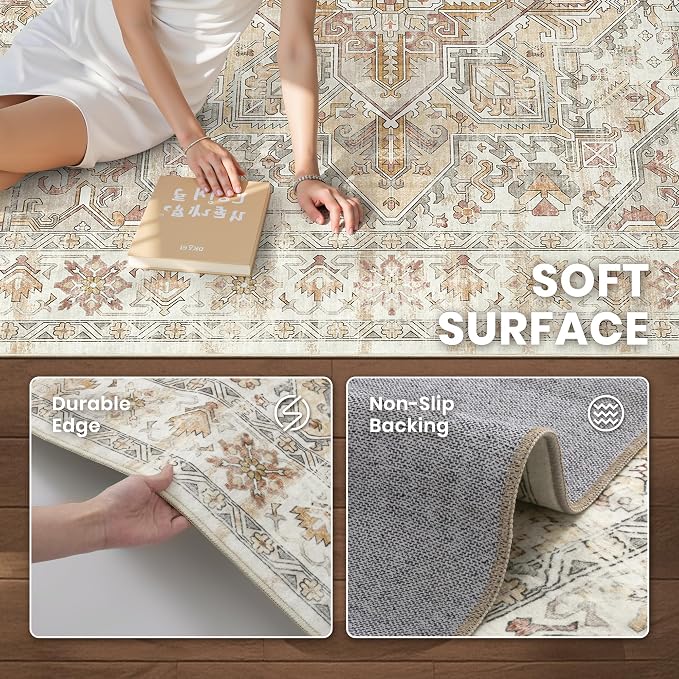 zesthome 5x7 Washable Rug-Stain Resistant Area Rugs - Image 6