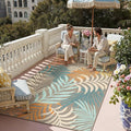 6x9 Indoor Outdoor Area Rug Washable Patio Rug Brown Non Slip Non Shedding by WondRg
