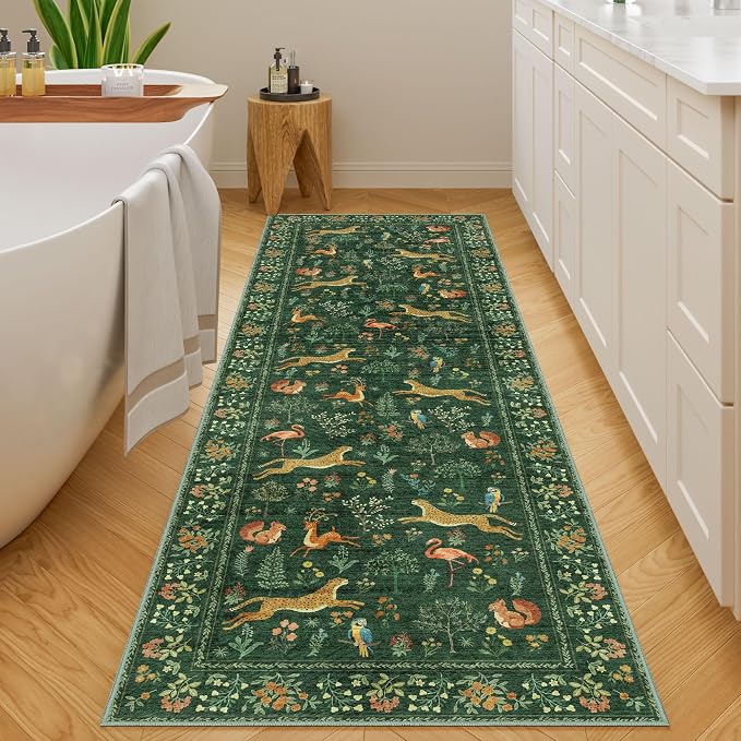 DUKINO 2.6x8 Rug for Hallway, Washable Kitchen Runner Rug - Image 8