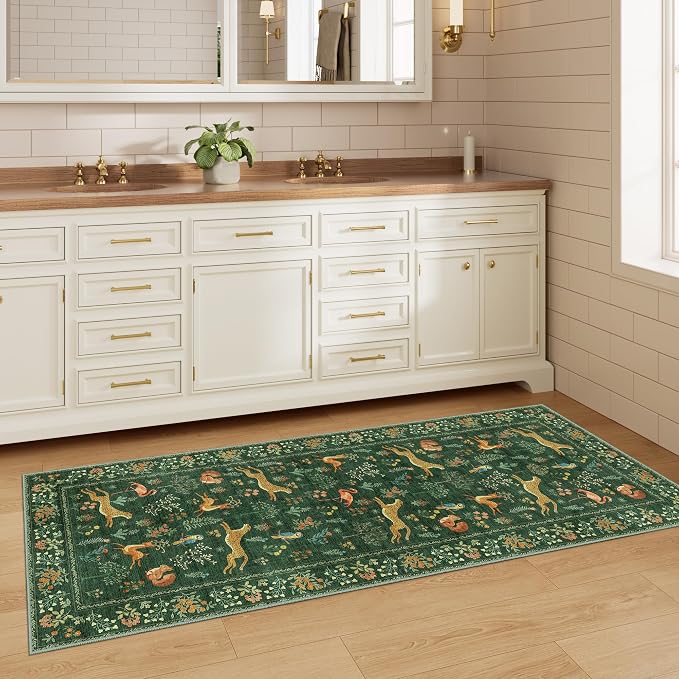 DUKINO 2x5 Rug for Hallway, Washable Kitchen Runner Rug - Image 4