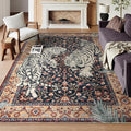 Moynesa Tiger Washable Area Rugs 8x10, Large Boho Rugs by Moynesa
