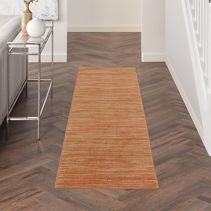 Nourison Home Nourison Essentials Rust 2'2" x 10' Area Rug by NourisonHome