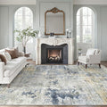 Soalmost Abstract Rug 8x10 Large Living Room Rugs Neutral Modern Washable Area by Soalmost