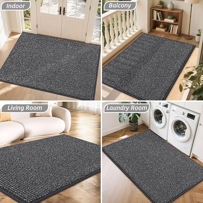 BEQHAUSE Dirt Trapper Door Mat 36" x 60", Non-Slip Washable Doormats Entrance - Image 8