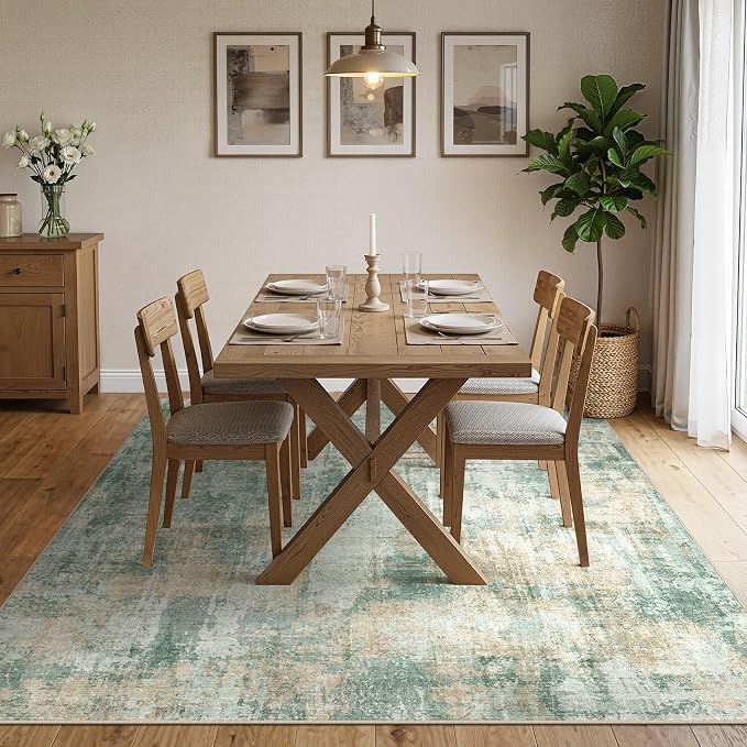 DMOYEST 9x12 Area Rug for Living Room, Washable & Non Slip Large Indoor Carpet - Image 2