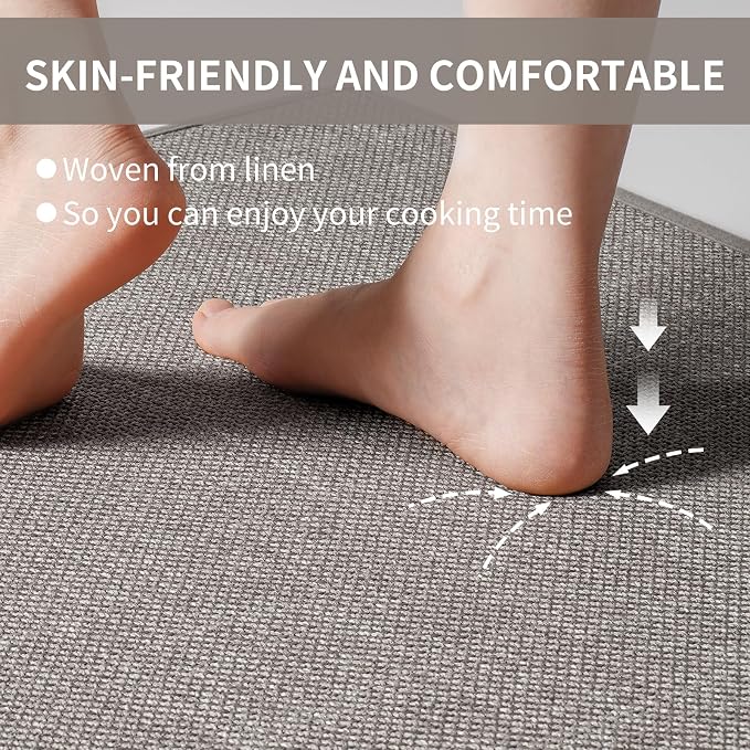 YDKGL Kitchen Mat Set of 2 PCS, Cushioned Non Slip Rugs - Image 4