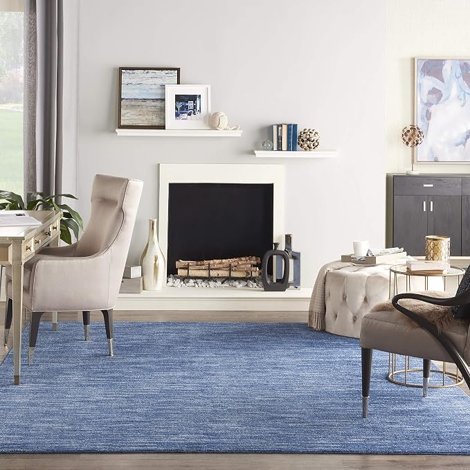 Nourison Home Nourison Essentials Navy Blue 8' x 10' Area Rug - Image 3
