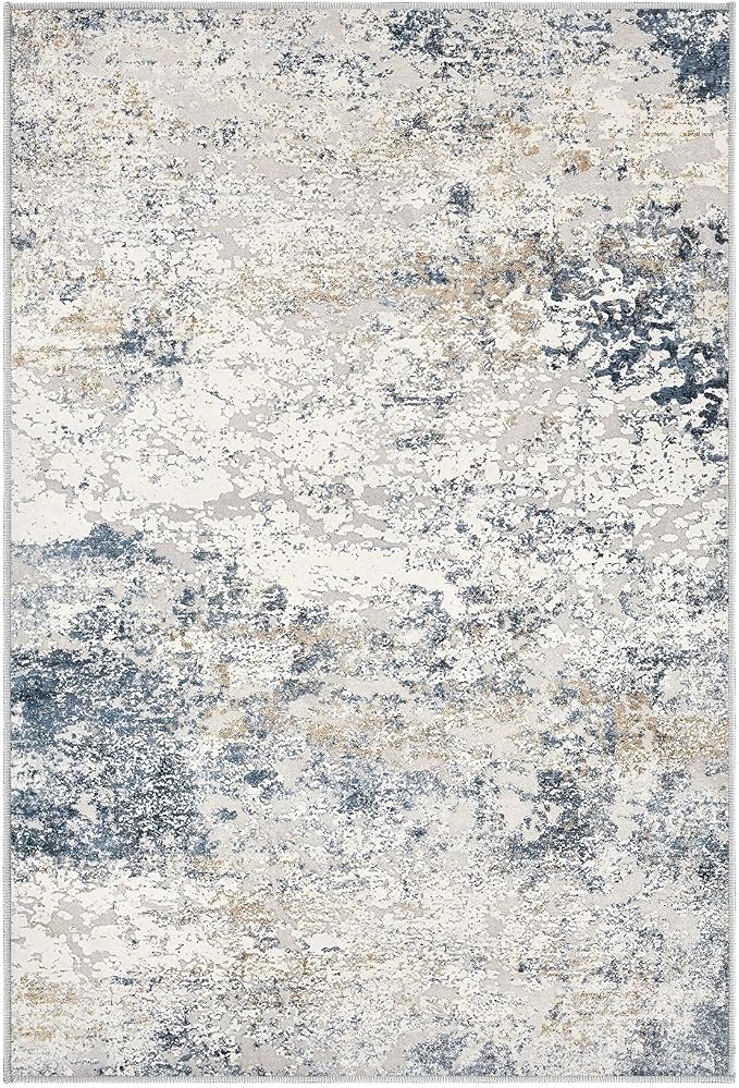 DMOYEST 2x3 Entryway Area Rug: Washable Neutral Modern Abstract Small Rug - Image 9