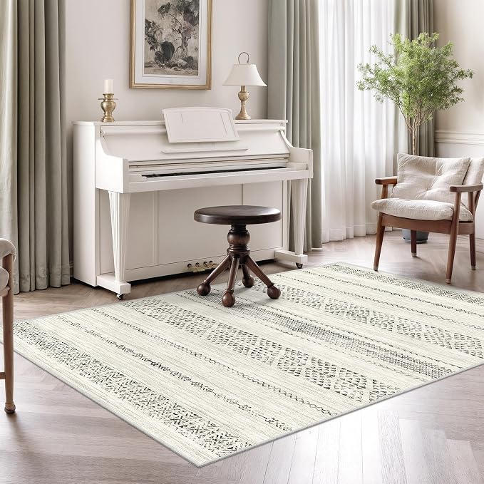 3x5 Washable Rug Moroccan Small Entryway Rug Non Slip Indoor Floor Carpet - Image 8