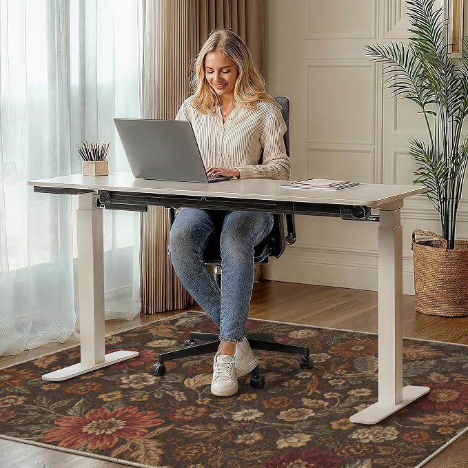 36"x60" Office Chair Mat for Hardwood Tile Floor, Under Desk Carpet Protector - Image 2