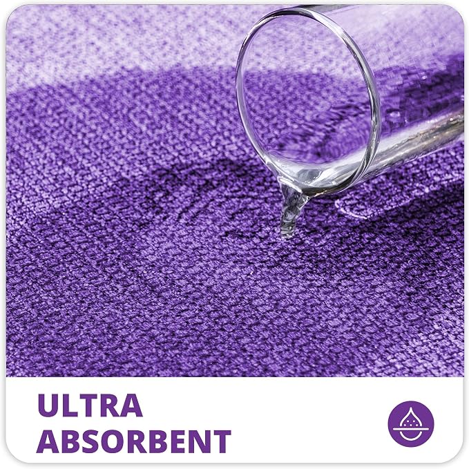 Bosap Bathroom Rugs Set 2 Pieces, Thin Bathroom Mats, Toilet Rugs, Quick Dry - Image 3