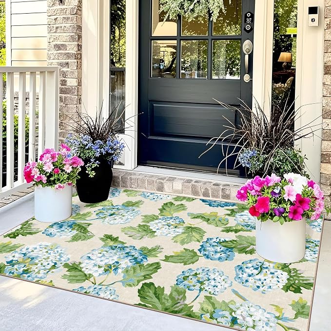 3x5 Floral Entry Rug - Image 3