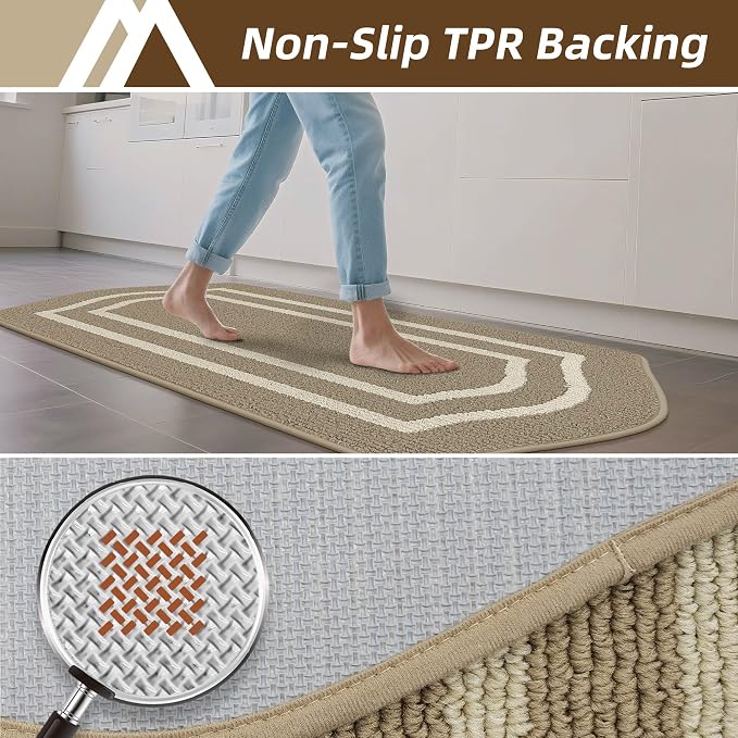 COSY HOMEER Kitchen Rugs and Mats 24"x59" Non Slip Kitchen Mats - Image 4