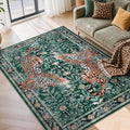 Moynesa Leopard 5x7 Area Rug, Boho Washable Living Room Rug, Non Slip Rugs by Moynesa