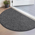 BEQHAUSE Dirt Trapper Door Mat 17" x 30" Half Circle Non-Slip Washable Doormats by BEQHAUSE