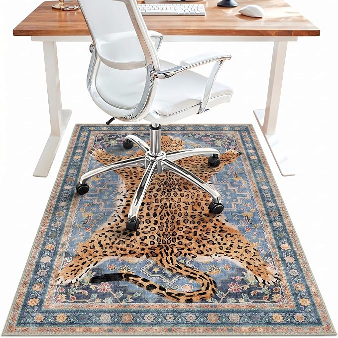36"x60" Office Chair Mat for Hardwood Tile Floor, Under Desk Carpet Protector by BESBLEE
