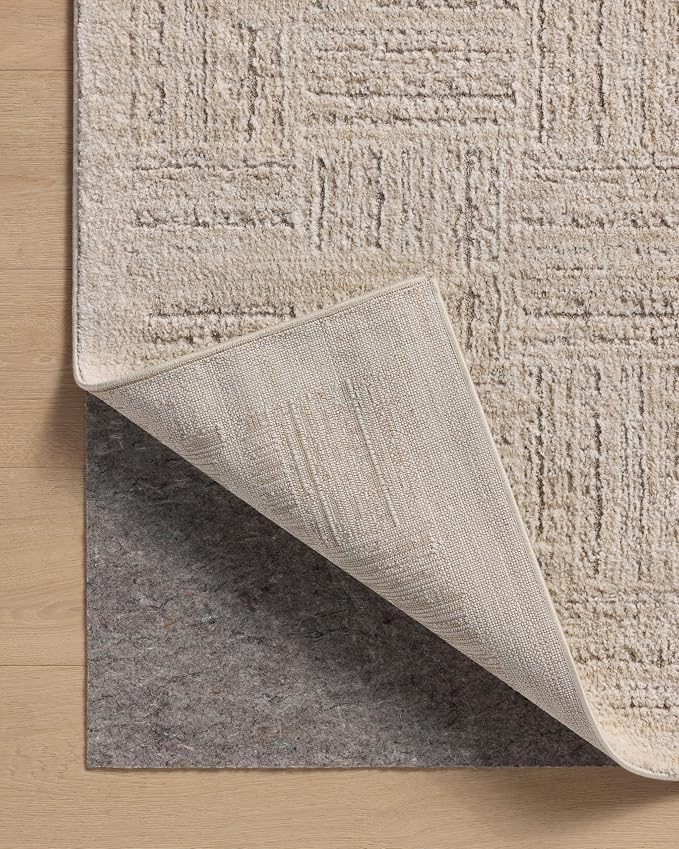 Loloi Amber Lewis Monty Collection MOT-01 Ivory/Taupe 2'-7" x 8'-0", .50" Pile - Image 7