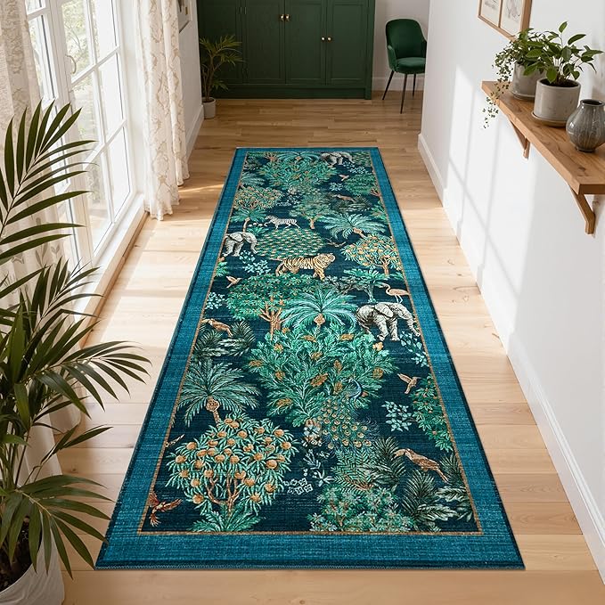 GarveeHome Jungle Rug 2x6 Kitchen Runner Rug Non Slip Washable Runners - Image 3