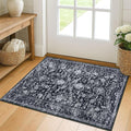 KILOCOCO Small Area Rug 2x3 Entryway Rugs Printed Vintage Moroccan Floral by Kilococo