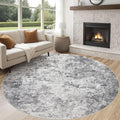 UERMEI 8ft Round Area Rug Living Room Rugs by UERMEI