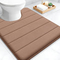 OLANLY Memory Foam Toilet Rugs U Shaped 24x20, Super Soft Absorbent Contour by OLANLY