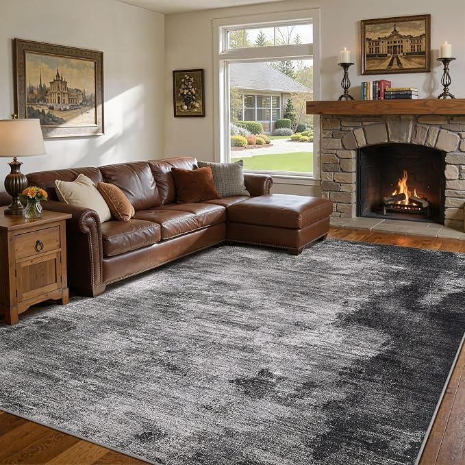 DMOYEST 10x14 Area Rug for Living Room, Washable & Non Slip Large Indoor Carpet by DMOYEST