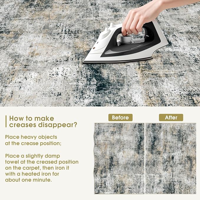 Area Rug Living Room Rugs: 5x7 Washable Rug - Image 9