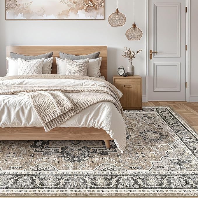 Vintage Living Room Area Rug 5x8 - Image 6