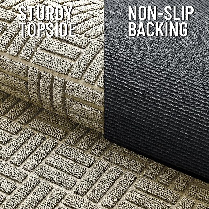 OLANLY Front Door Mat Outside Entrance 71x23, Heavy Duty Sturdy Natural Rubber - Image 4