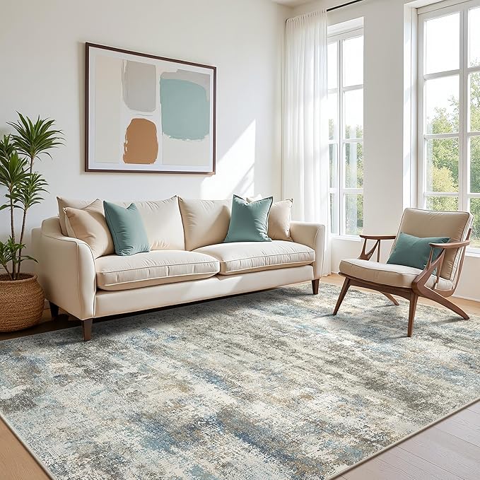 BEIMO Area Rugs 5x7 for Living Room Bedroom, Modern Abstract Machine Washable by BEIMO