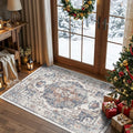 Washable 3x4 Entryway Area Rugs: Farmhouse Non-Slip kitchen Sink Floor Mats by HYHAOYUNLAI