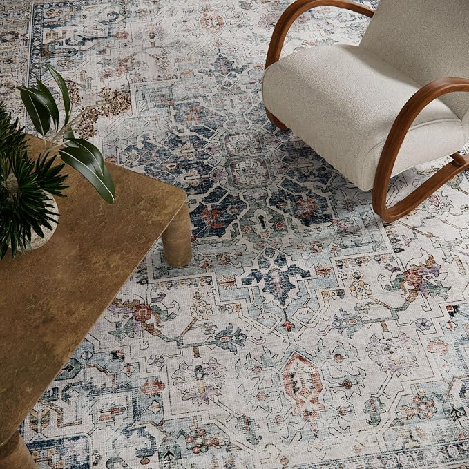 palohom 10x12 Area Rugs for Living Room: Large Area Rug Washable Stain - Image 3