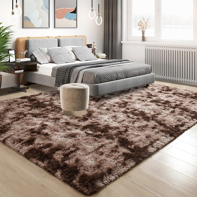 Tepook Soft Fluffy Rugs for Living Room, 5x8 Shaggy Area Rug for Bedroom - Image 2