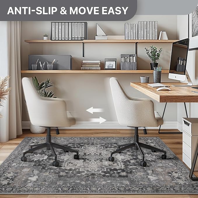 48"x60" Office Chair Mat for Hardwood Tile Floor, Under Desk Carpet Protector - Image 5