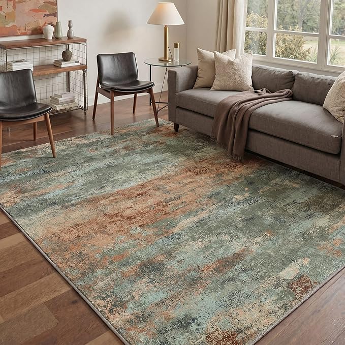 BEIMO Area Rugs 3x5 for Living Room Bedroom, Modern Abstract Machine Washable by BEIMO
