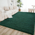Litanika 9x12 Shag Area Rug for Living Room Bedroom, Emerald Dark Green High by Litanika