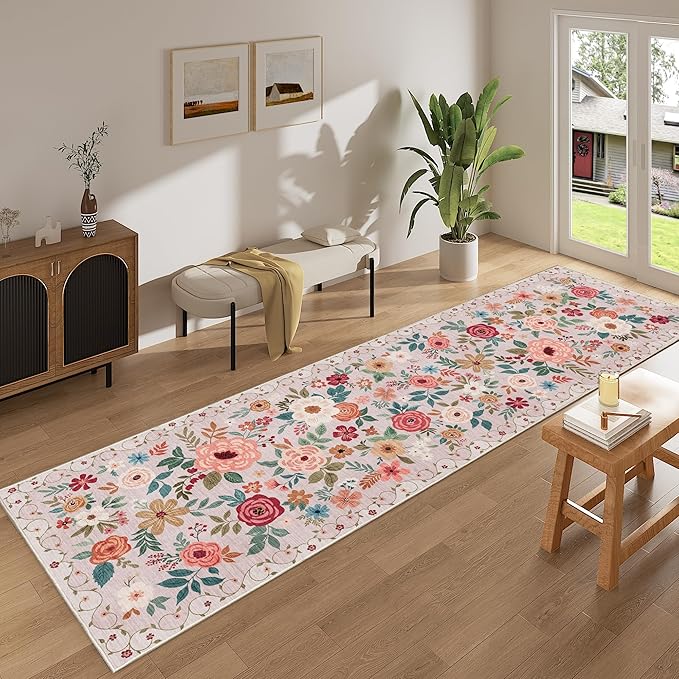 DUKINO 2x10 Runner Rug for Hallway, Washable Kitchen Runner Rug - Image 3