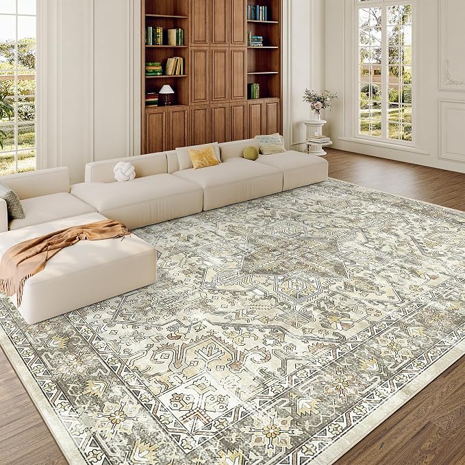 zesthome 8x10 Area Rugs for Living Room, Non-Slip Backing Washable Rugs - Image 4