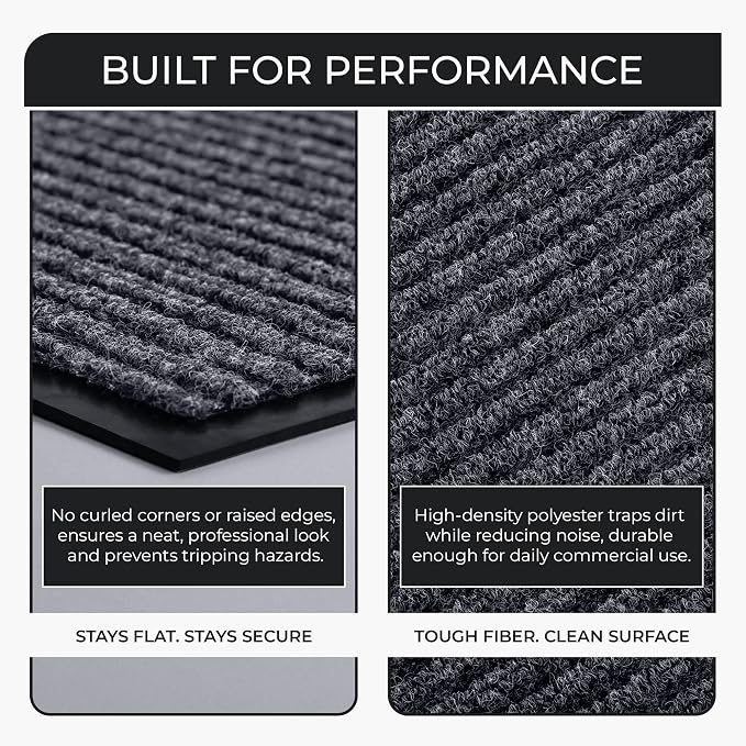 2 Pack 3' x 6' Commercial Floor Mat, Heavy Duty Low Profile Entryway Rug - Image 7