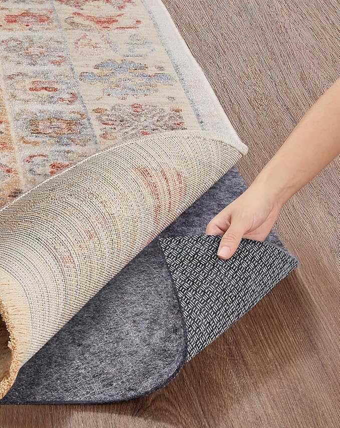 Veken Non Slip Cushioned Runner Rug Pad Gripper 2x20 Ft, Felt and Silicone by Veken